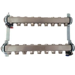 Distrib. inox rad. cu inchidere DN25- 8 cai x G3/4" 1863408 HERZ